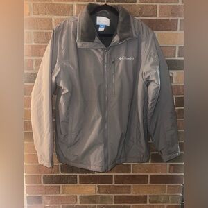 Columbia Men's Northern Utilizer Casual Fleece Lined Windbreaker Gray Jackets L